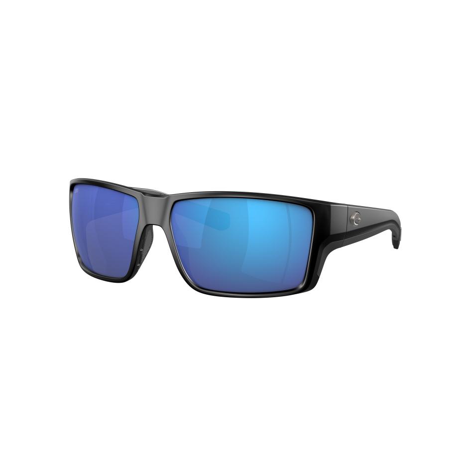 Costa Mannelijk Sunglass 6S9080 Reefton PRO - Framekleur: Matzwart, Lenskleur: Blauw gespiegeld Blauw