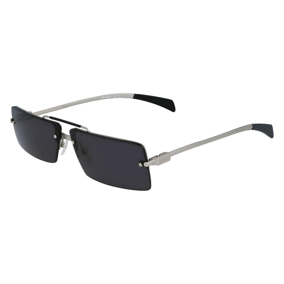 Salvatore Ferragamo SF 306S 42 Zilver Heren Zonnebril
