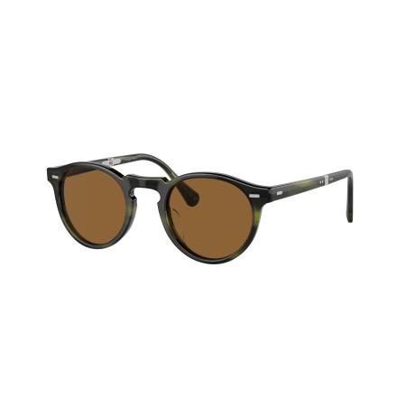 Oliver Peoples Unisex Sunglass OV5456SU Gregory Peck 1962 - Framekleur: Smaragd bark, Lenskleur: Echt Bruin