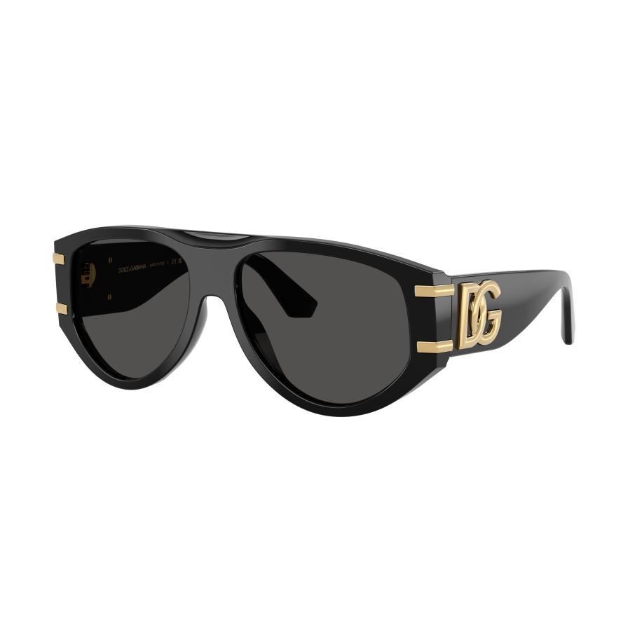 Dolce&Gabbana Vrouwelijk Sunglass DG4499 - Framekleur: Zwart, Lenskleur: Donkergrijs Grijs