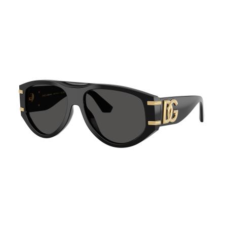 Dolce&Gabbana Vrouwelijk Sunglass DG4499 - Framekleur: Zwart, Lenskleur: Donkergrijs