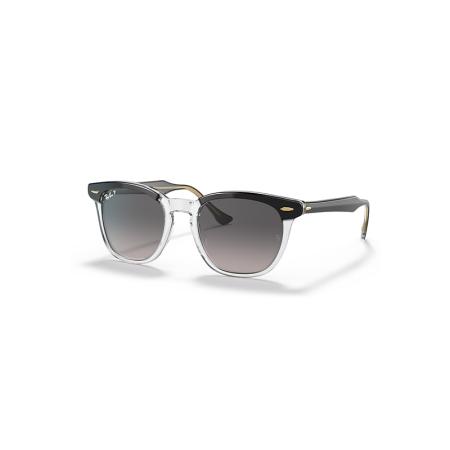 Ray-Ban Hawkeye zonnebril Zwart montuur Grijs glazen Gepolariseerd 50-21