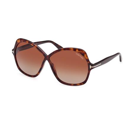 Tom Ford FT1013 ROSEMIN 52F Tortoiseshell Dames Zonnebril