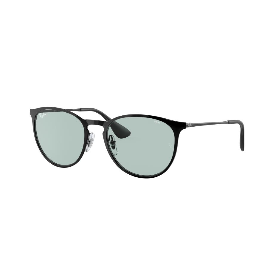 Ray-Ban Vrouwelijk Sunglass RB3539 Erika Metal Evolve - Framekleur: Zwart, Lenskleur: Photochromic groen gradiënt blauw Multicolor