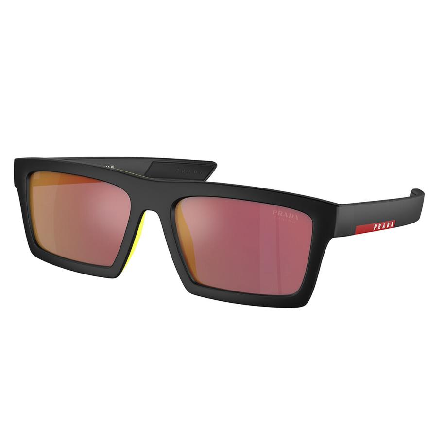Prada Linea Rossa PS02ZSU 1BO10A Zwart Heren Zonnebril