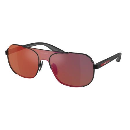 Prada Linea Rossa PS53YS 1BO02U Zwart Heren Zonnebril