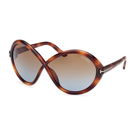 Tom Ford FT1070 JADA 53F Tortoiseshell Dames Zonnebril