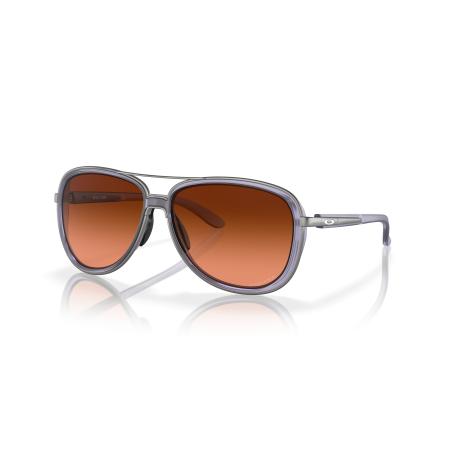 Oakley Vrouwelijk Sunglass OO4129 Split Time - Framekleur: Matte Trans Lilac, Lenskleur: Prizm Brown gradiënt