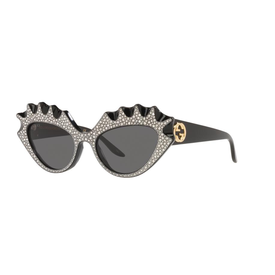 Gucci Vrouwelijk Sunglass GG0781S-003 - Framekleur: Zwart, Lenskleur: Grijs Grijs