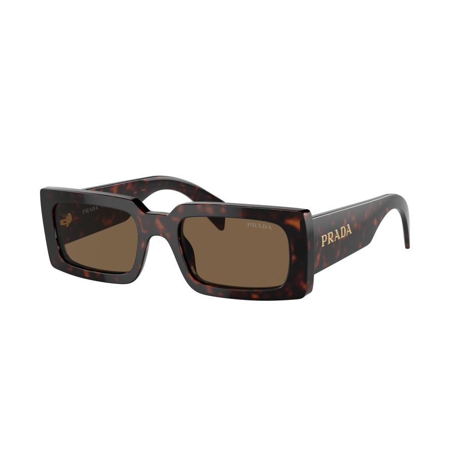 Prada Vrouwelijk Sunglass PR A07S - Framekleur: Bruyère schildpad, Lenskleur: Donkerbruin Polarized Bruin