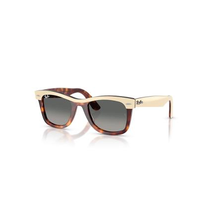 Ray-Ban Wayfarer Street Neat zonnebril Beige Havana montuur Grijs glazen 50-22