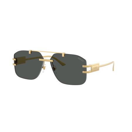 Versace Mannelijk Sunglass VE2275 - Framekleur: Goud, Lenskleur: Donkergrijs