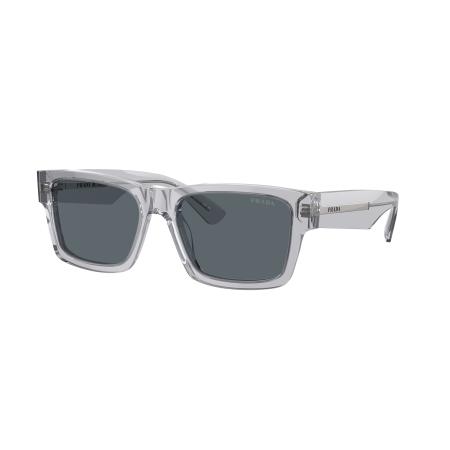 Prada Mannelijk Sunglass PR 25ZS - Framekleur: Kristalgrijs, Lenskleur: Blauw