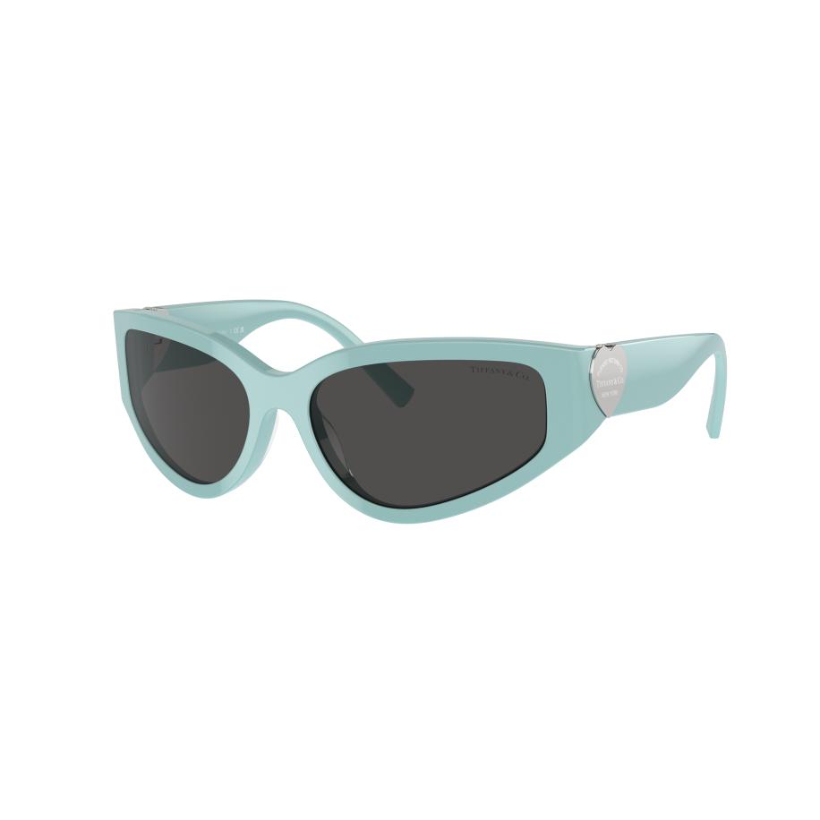 Tiffany & Co. Vrouwelijk Sunglass TF4217 - Framekleur: Tiffany blauw, Lenskleur: Donkergrijs Grijs
