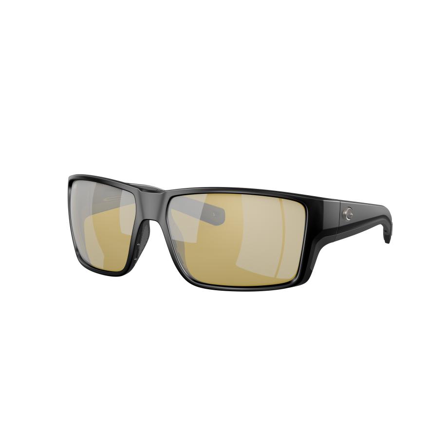 Costa Mannelijk Sunglass 6S9080 Reefton PRO - Framekleur: Matzwart, Lenskleur: Sunrise zilver gespiegeld Multicolor