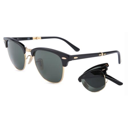 Ray-Ban RB2176 Clubmaster Folding 901 Zwart Heren Zonnebril