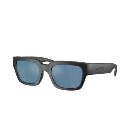 Arnette Unisex Sunglass AN4354 Myndegap - Framekleur: Matzwart, Lenskleur: Donkergrijs gespiegeld water polar