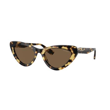 Miu Miu Vrouwelijk Sunglass MU 01VS - Framekleur: Licht Havana, Lenskleur: Bruin