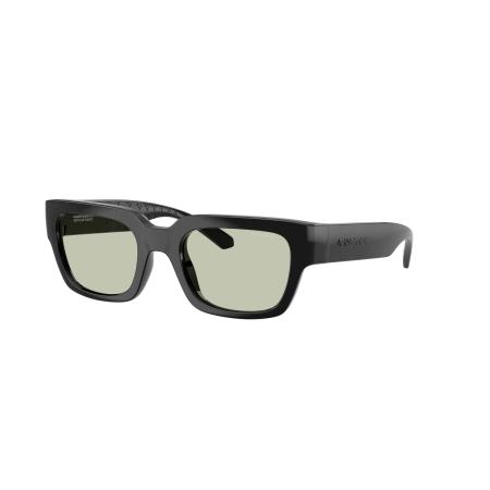 Arnette Unisex Sunglass AN4354 Myndegap - Framekleur: Zwart, Lenskleur: Lichtgroen