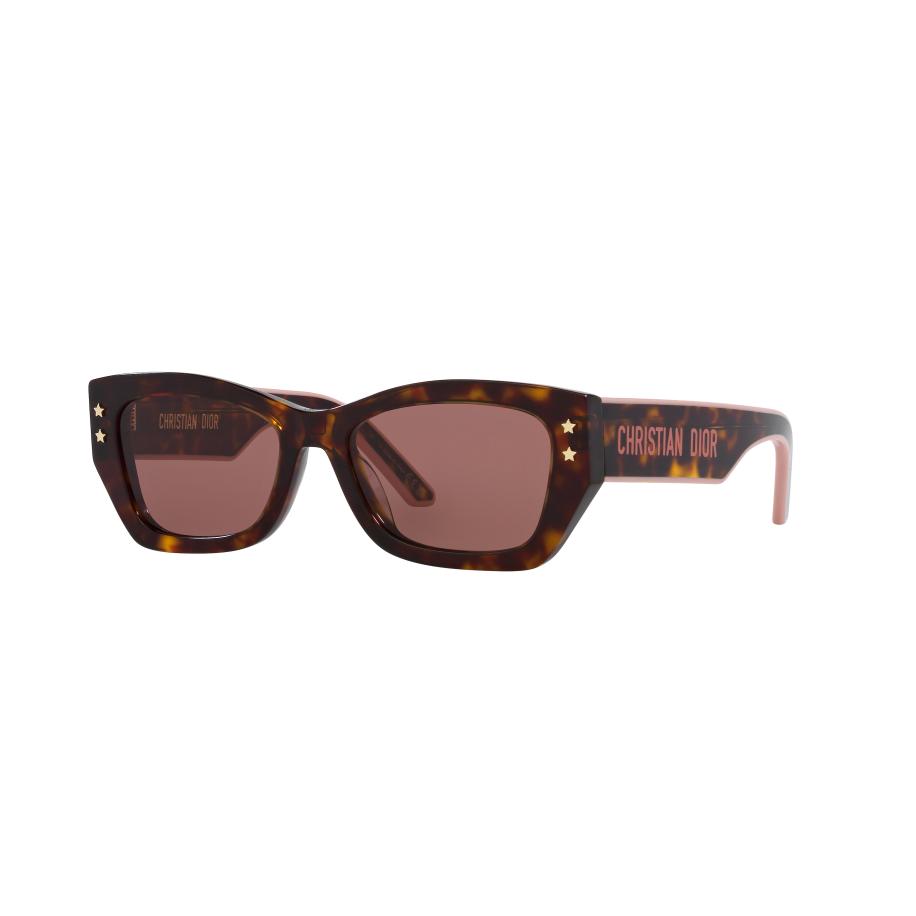 DIOR Vrouwelijk Sunglass Diorpacific S2U - Framekleur: Tortoise, Lenskleur: Bordeaux Rood