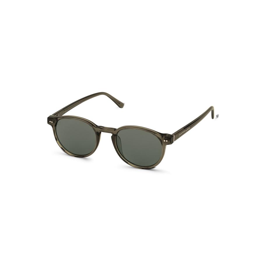 Kapten & Son Kapten & Son Zonnebril Marais Transparent Olive Green kaki -