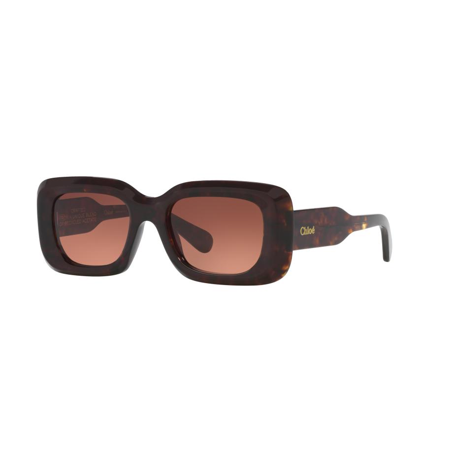 Chloé Vrouwelijk Sunglass CH0188S - Framekleur: Tortoise, Lenskleur: Koper Bruin