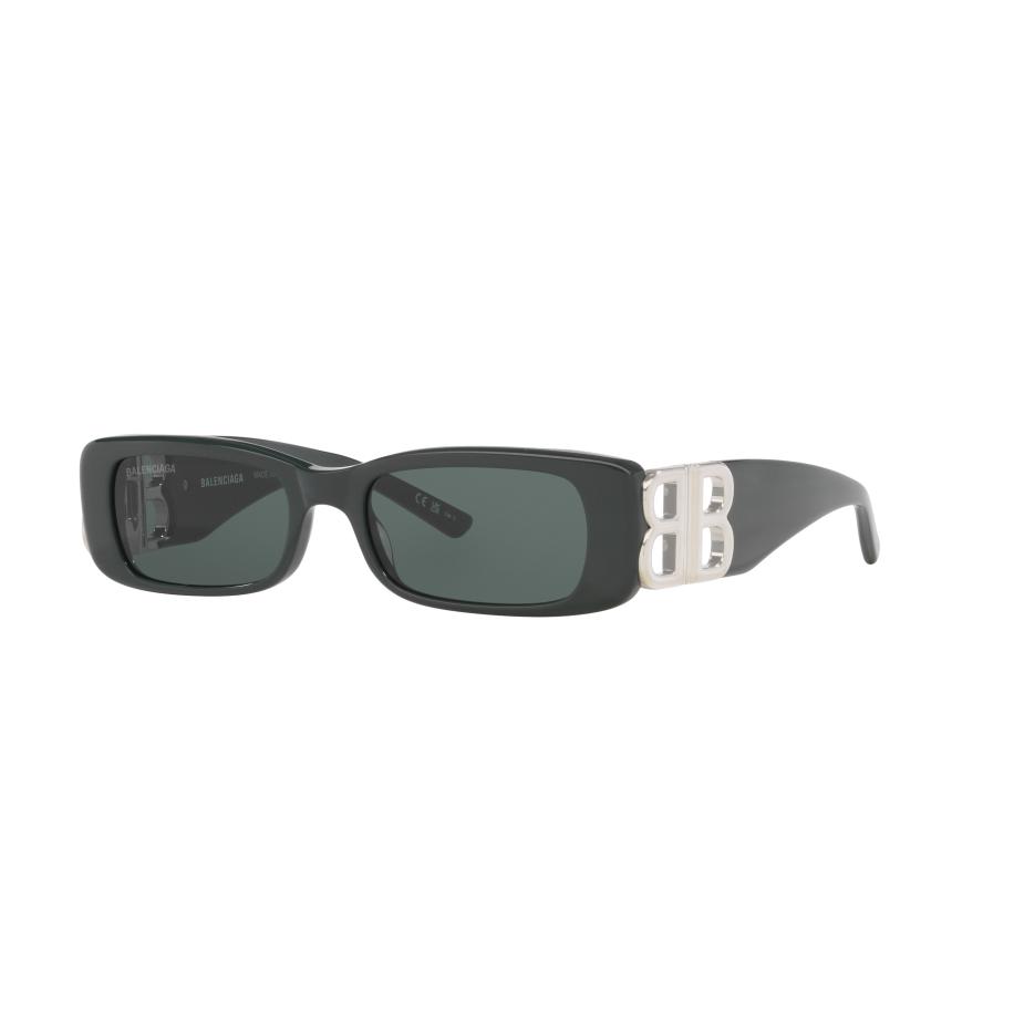 Balenciaga Vrouwelijk Sunglass BB0096S - Framekleur: Groen, Lenskleur: Groen Groen