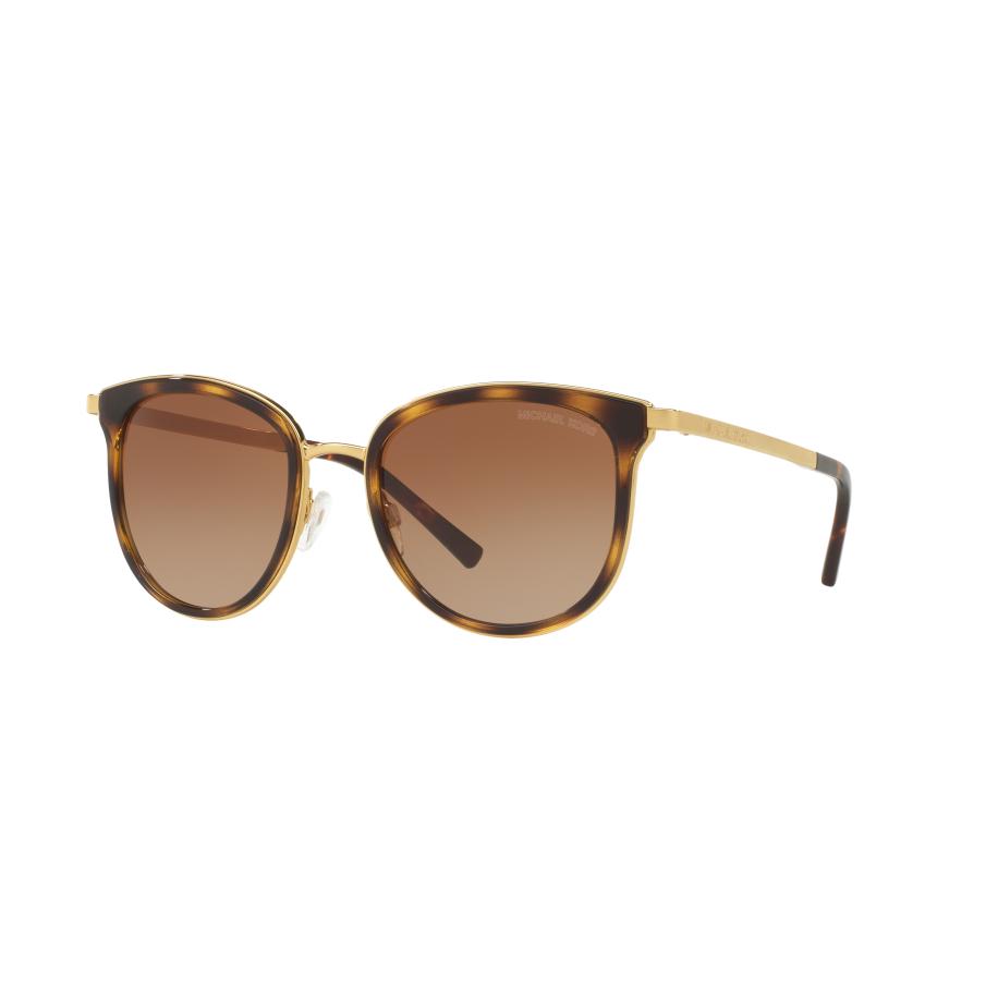 Michael Kors Vrouwelijk Sunglass MK1010 Adrianna I - Framekleur: Donker tortoise/goud, Lenskleur: Bruin Gradiënt Bruin