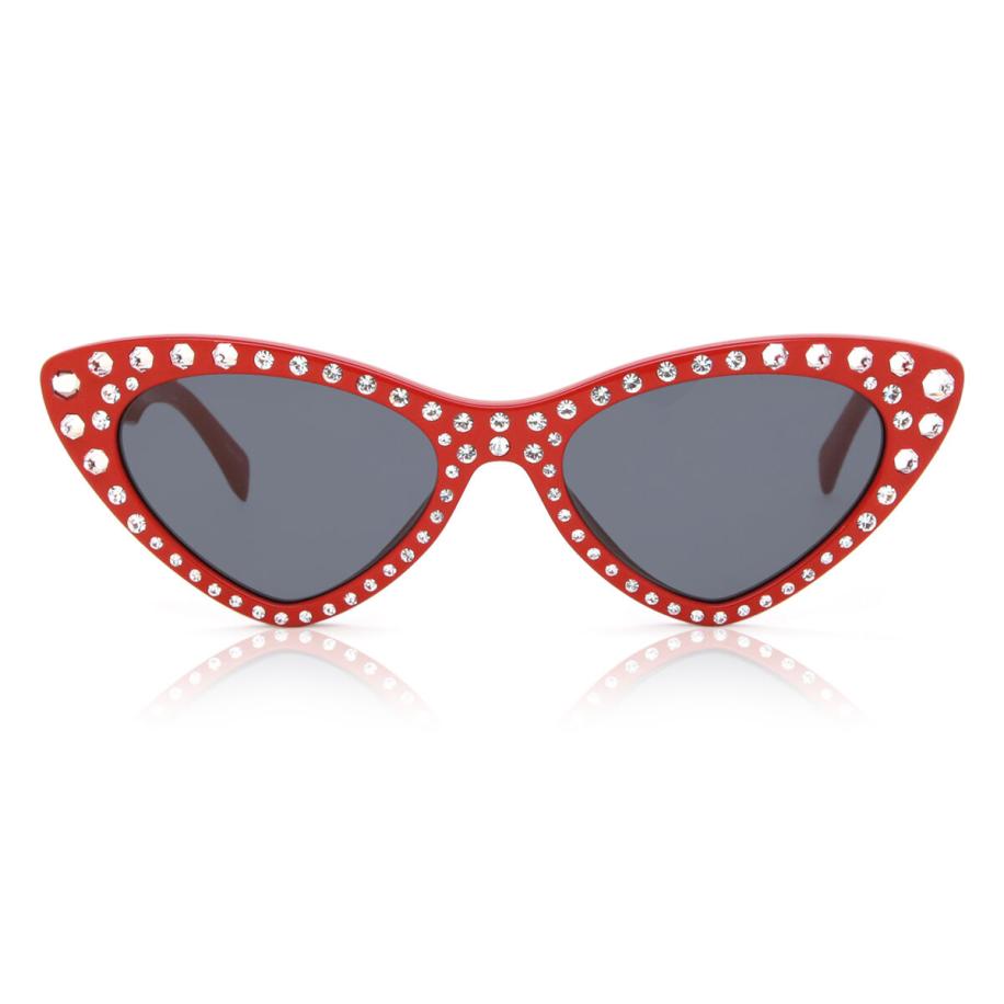 Moschino MOS006/S/STR C9A/IR Rood Dames Zonnebril