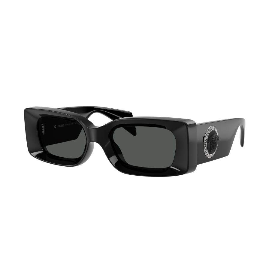 Versace Unisex Sunglass VE4474U - Framekleur: Zwart, Lenskleur: Donkergrijs Grijs