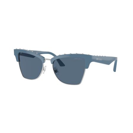 Jimmy Choo Vrouwelijk Sunglass JC5014 - Framekleur: Blauw/zilver, Lenskleur: Donkerblauw