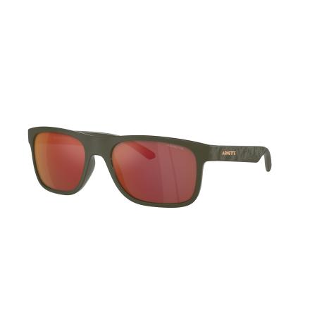 Arnette Mannelijk Sunglass AN4341 Khim - Framekleur: Leger, Lenskleur: Grijs gespiegeld oranje/geel
