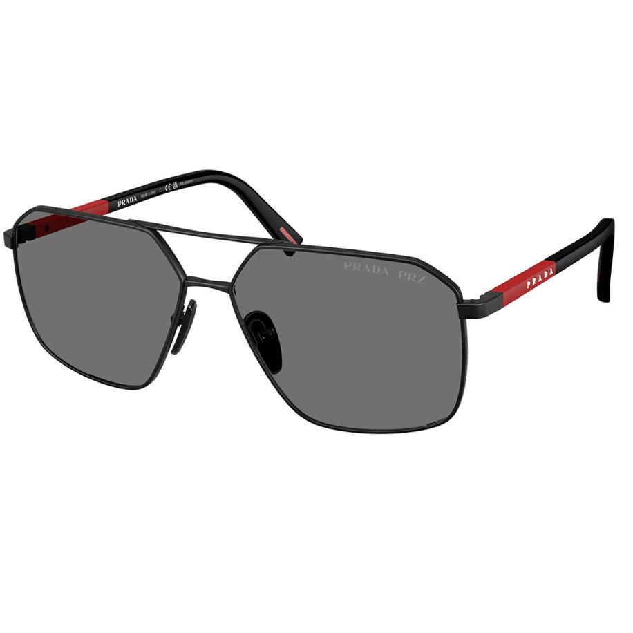 Prada Linea Rossa PS A50S Polarized 1BO02G Zwart Heren Zonnebril