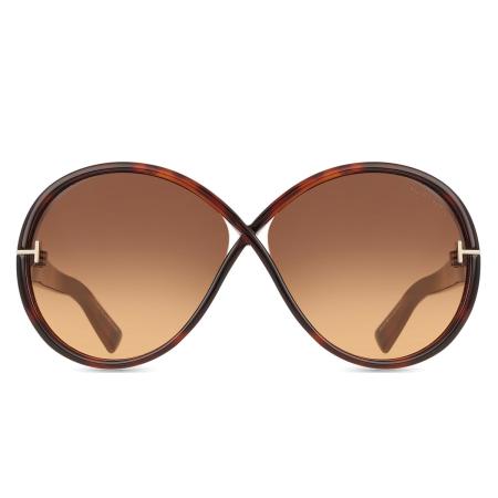 Tom Ford FT1116 EDIE-02 53F Tortoiseshell Dames Zonnebril