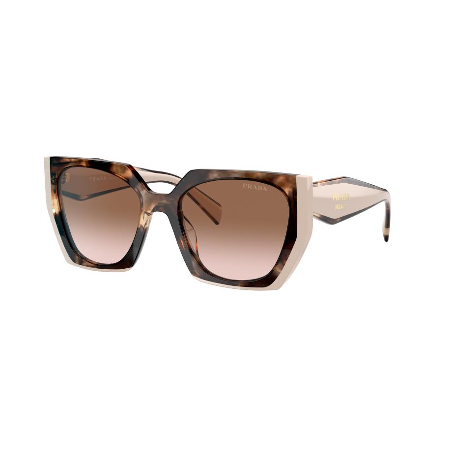 Prada Vrouwelijk Sunglass PR 15WS - Framekleur: Tortoise karamel/poeder, Lenskleur: Bruin Gradiënt Bruin