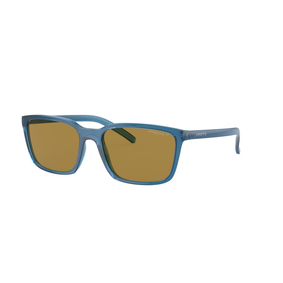 Arnette Mannelijk Sunglass AN4311 - Framekleur: Transparant blauw, Lenskleur: Donkerbruin Polar Bruin