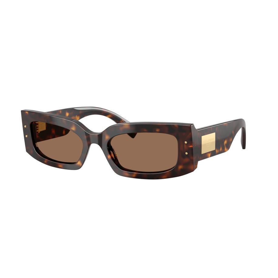 Dolce&Gabbana Vrouwelijk Sunglass DG4479 - Framekleur: Havana, Lenskleur: Donkerbruin Bruin