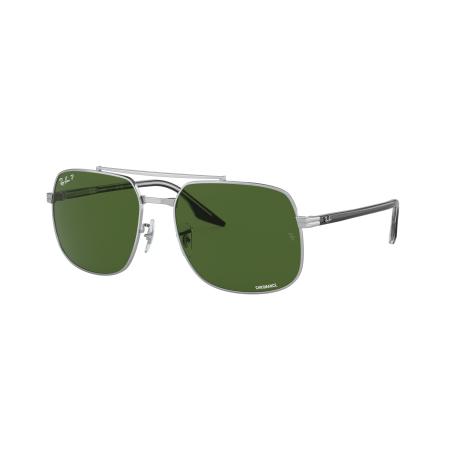 Ray-Ban Unisex Sunglass RB3699 - Framekleur: Zilver, Lenskleur: Donkergroen