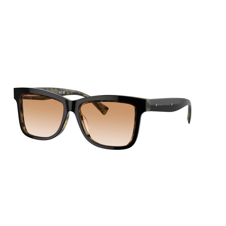 Brunello Cucinelli Vrouwelijk Sunglass BC4009S - Framekleur: Zwart op Havana, Lenskleur: Helder gradiënt lichtbruin Bruin