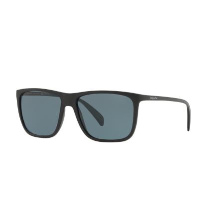 Sunglass Hut Collection Mannelijk Sunglass HU2004 - Framekleur: Zwart, Lenskleur: Polar Blauw