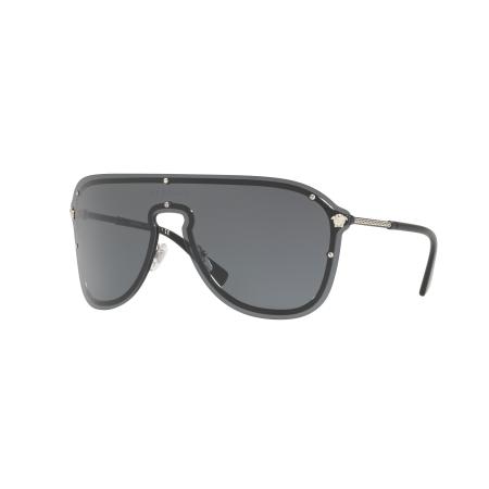 Versace Vrouwelijk Sunglass VE2180 - Framekleur: Zilver, Lenskleur: Donkergrijs