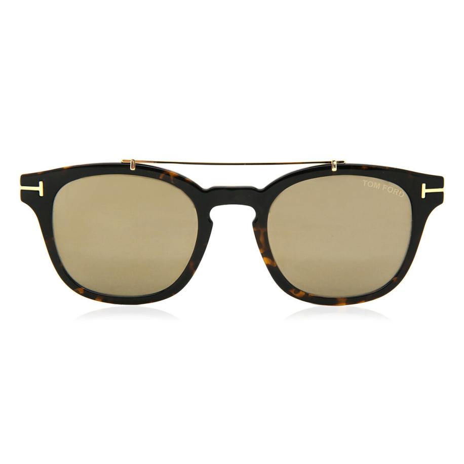 Tom Ford FT5532-B-CL Clip-On Only 52G Tortoiseshell Heren Zonnebril