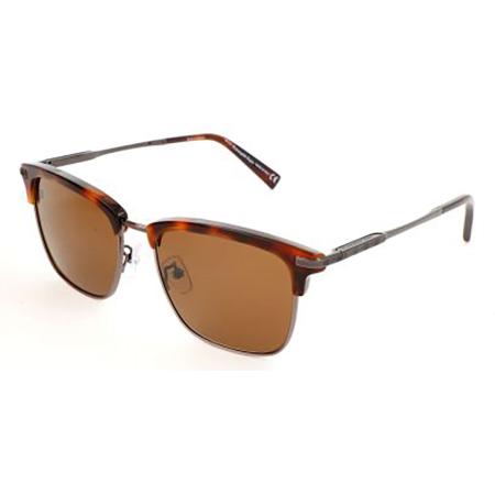 Zegna EZ0092/D Aziatische pasvorm 52J Tortoiseshell Heren Zonnebril