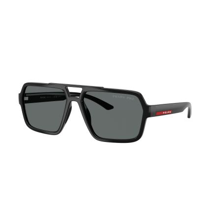 Prada Linea Rossa Mannelijk Sunglass PS A06S - Framekleur: Zwart, Lenskleur: Polar donkergrijs