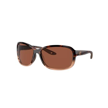 Costa Vrouwelijk Sunglass 6S9114 Seadrift - Framekleur: Glanzend Tortoise overlopend, Lenskleur: Koper