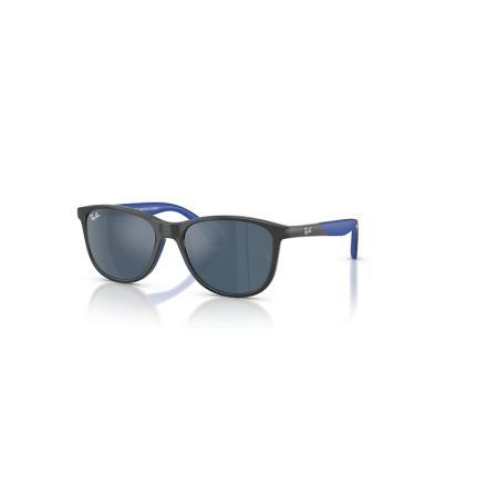 Ray-Ban Rb9077s Kids Bio-based zonnebril Grey On Rubber Blue montuur Blauw glazen 49-16