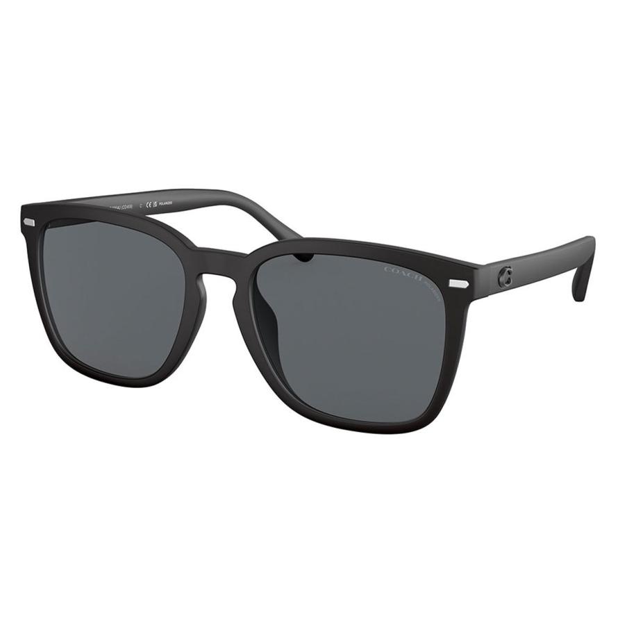 Coach HC8354U CD458 Polarized 572081 Zwart Heren Zonnebril