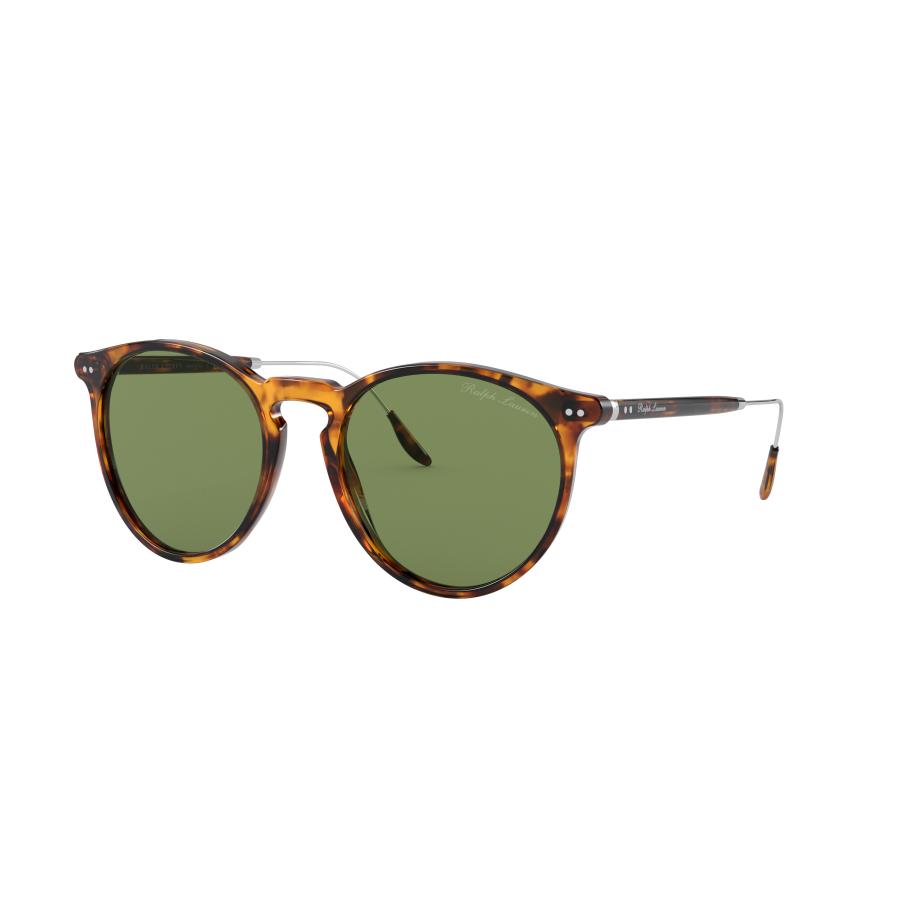 Ralph Lauren Mannelijk Sunglass RL8181P - Framekleur: Glanzend antiek Havana, Lenskleur: Groen Groen