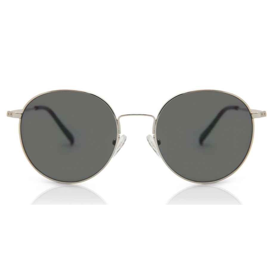 Heren Ovaal Volledige rand Metaal Zilver Zonnebril - SmartBuy Collection