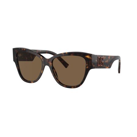 Dolce&Gabbana Vrouwelijk Sunglass DG4449 - Framekleur: Havana, Lenskleur: Donkerbruin